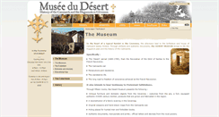 Desktop Screenshot of museedudesert.com